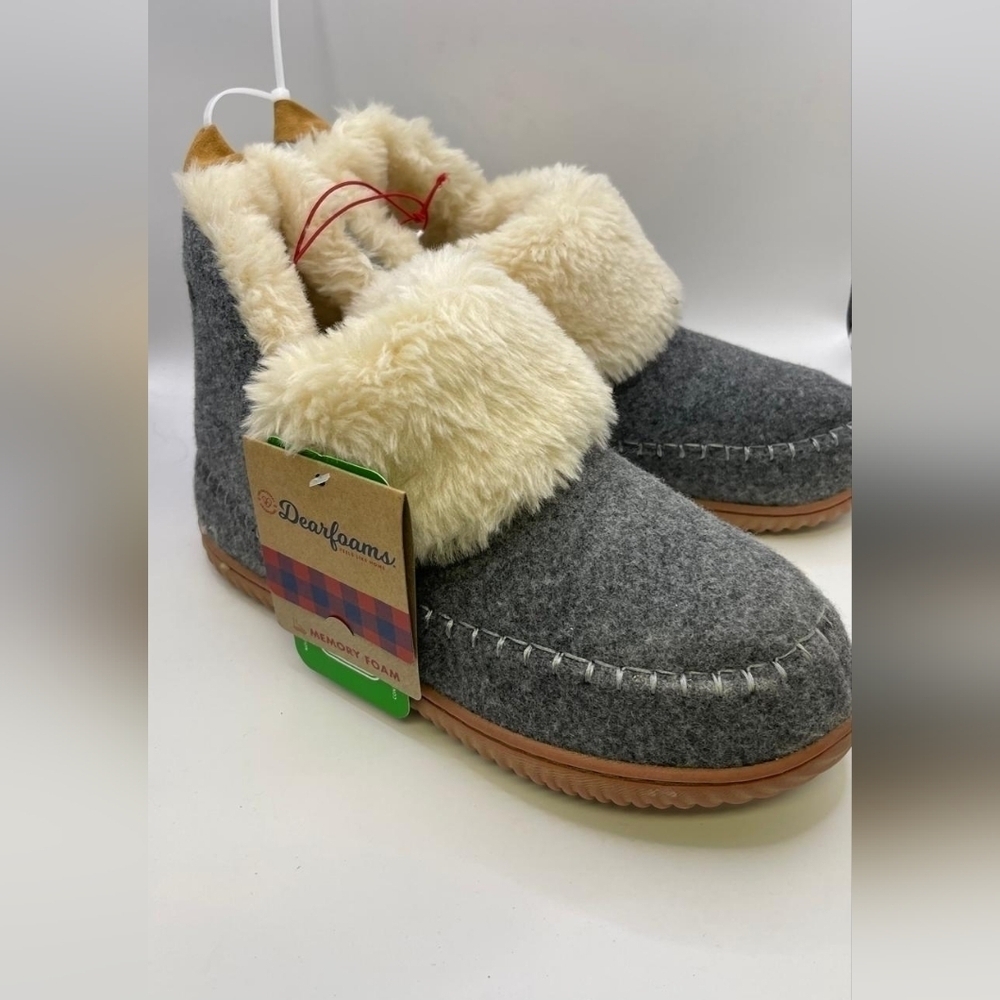 NWT Alpine by Dearfoam Moritz Bootie slippers Indoor Outdoor Women size M 7-8 - Picture 4 of 8